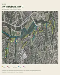 Avery Ranch Golf Club map print, map check on an aerial photo