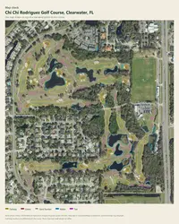 Chi Chi Rodriguez Golf Course map print, map check on an aerial photo