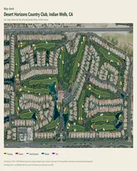 Desert Horizons Country Club map print, map check on an aerial photo