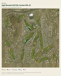 Eagle Mountain Golf Club map print, map check on an aerial photo