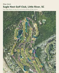 Eagle Nest Golf Club map print, map check on an aerial photo