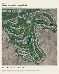 Eldorado Country Club map print, map check on an aerial photo