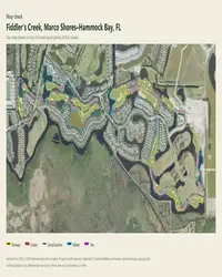 Fiddler's Creek map print, map check on an aerial photo