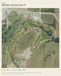 Fields Ranch - East Course map print, map check on an aerial photo