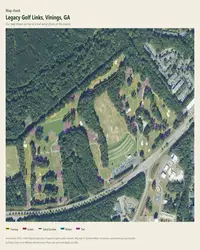 Legacy Golf Links map print, map check on an aerial photo