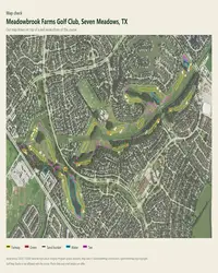 Meadowbrook Farms Golf Club map print, map check on an aerial photo