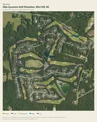 Olde Sycamore Golf Plantation map print, map check on an aerial photo