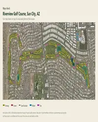 Riverview Golf Course map print, map check on an aerial photo