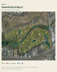 Riverwalk Golf Club map print, map check on an aerial photo