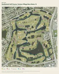 Southwinds Golf Course map print, map check on an aerial photo