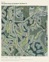 The Classics Course at Lely Resort map print, map check on an aerial photo