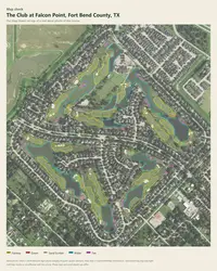The Club at Falcon Point map print, map check on an aerial photo