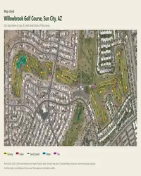 Willowbrook Golf Course map print, map check on an aerial photo