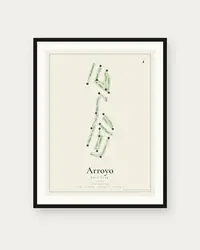 Arroyo Golf Club map print, framed poster