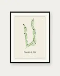 Broadmoor Golf Course map print, framed poster