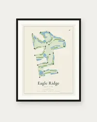 Eagle Ridge Golf Club map print, framed poster