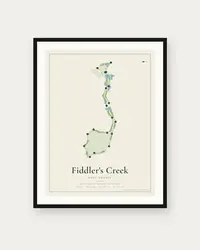 Fiddler's Creek map print, framed poster