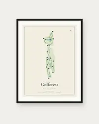 Golfcrest Country Club map print, framed poster