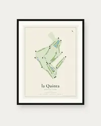 la Quinta Country Club map print, framed poster