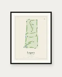 Legacy Golf Resort Phoenix map print, framed poster
