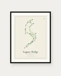 Legacy Ridge map print, framed poster