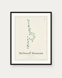 McDowell Mountain Golf Club map print, framed poster