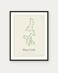 Moss Creek North Course map print, framed poster