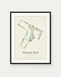 Pinnacle Peak Country Club map print, framed poster