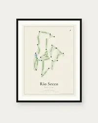 Rio Secco Golf Club map print, framed poster