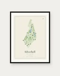 Silverbell Golf Course map print, framed poster