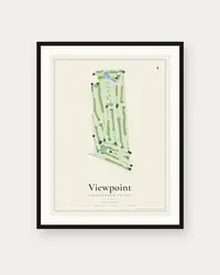 Viewpoint Championship Course map print, framed poster