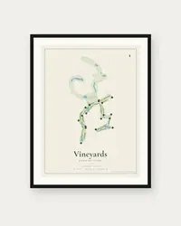 Vineyards Country Club map print, framed poster