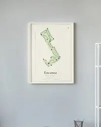 Encanto Golf Course map print, in a second room