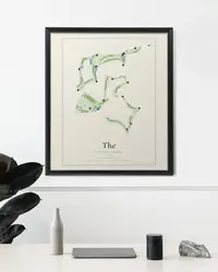 The Classics Course at Lely Resort map print, in a second room